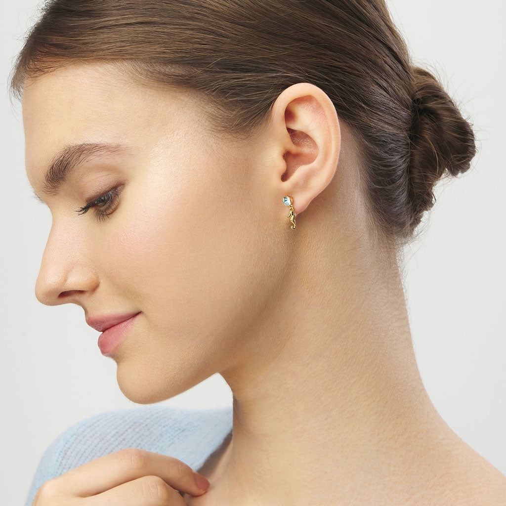 LULU Copenhagen Beach Life earring 1 pcs - Gold Plated Ear stud, 1 pcs Gold plated