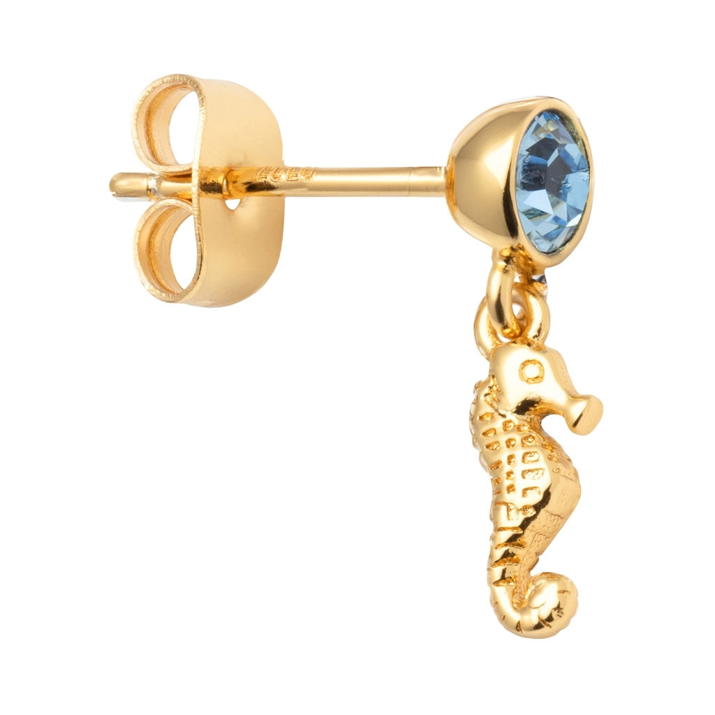 LULU Copenhagen Beach Life earring 1 pcs - Gold Plated Ear stud, 1 pcs Gold plated