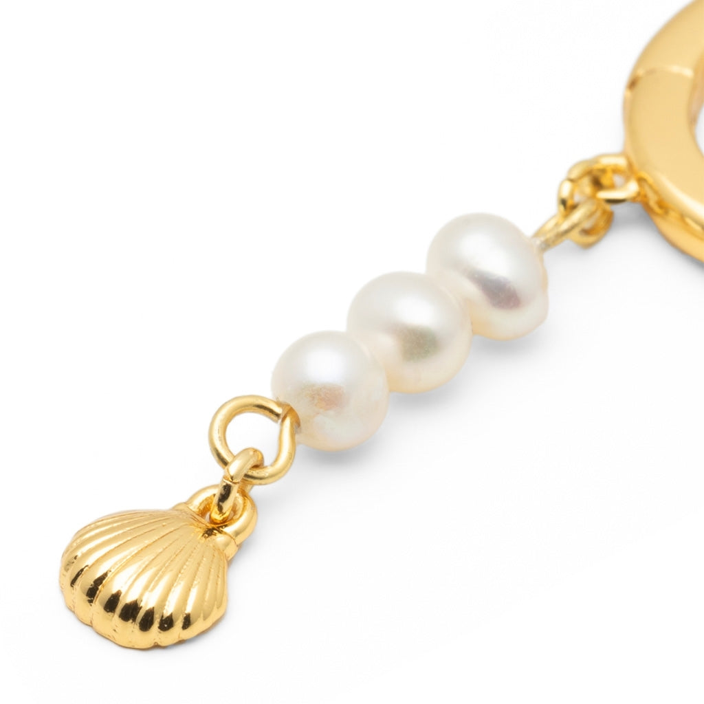 LULU Copenhagen Beach earring 1 pcs Ear stud, 1 pcs Gold plated