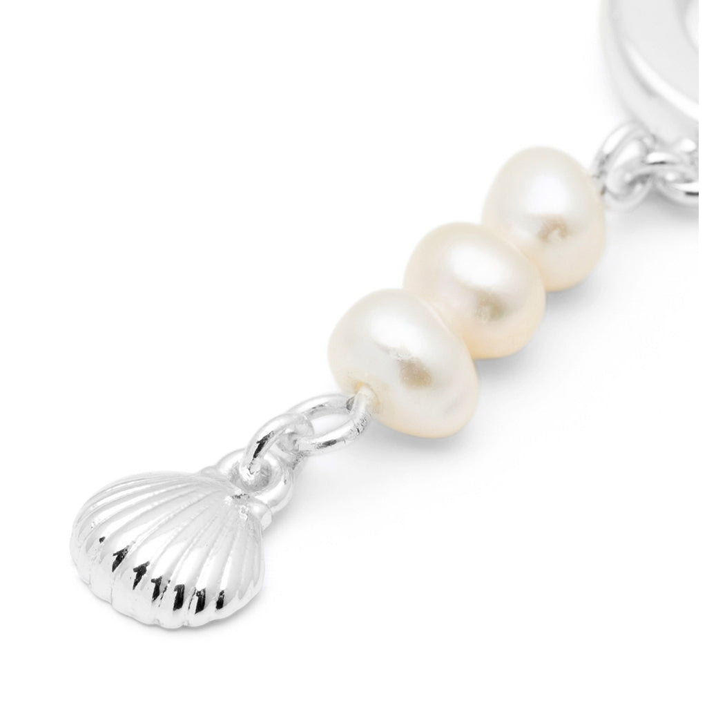 LULU Copenhagen Beach earring 1 pcs Ear stud, 1 pcs Silver Plated