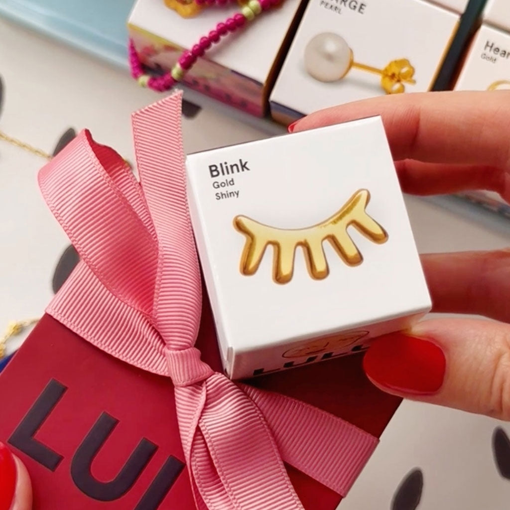 LULU Copenhagen Blink earring 1 pcs shiny Ear stud, 1 pcs Gold plated