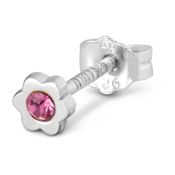 LULU Copenhagen Blomst Shiny 1 pcs Ear stud, 1 pcs Pink