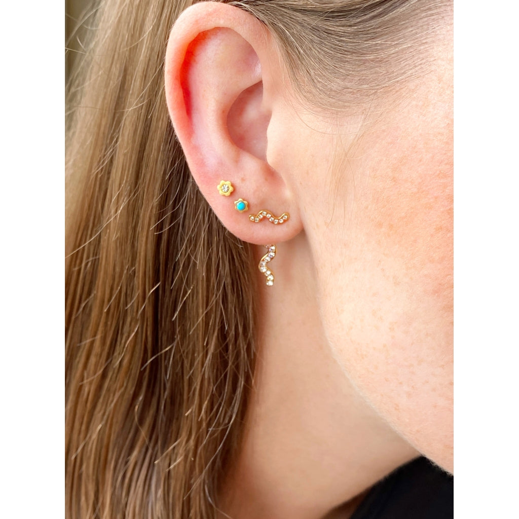 LULU Copenhagen Blomst earring 1 pcs Ear stud, 1 pcs