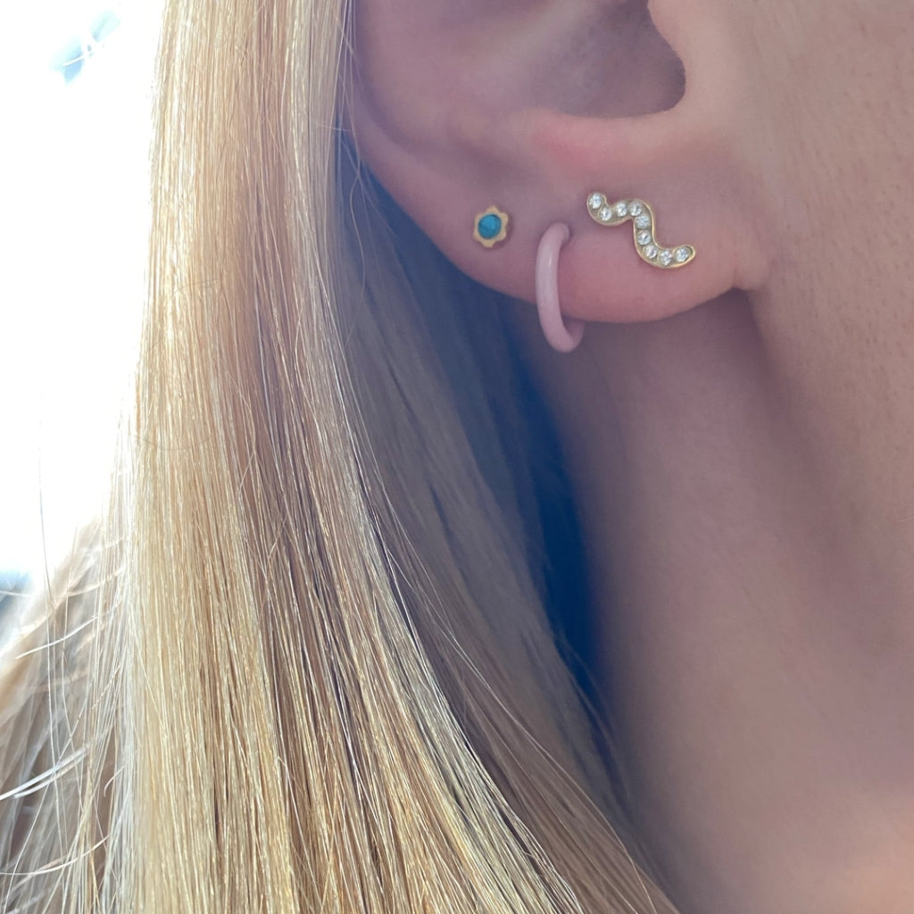 LULU Copenhagen Blomst earring 1 pcs Ear stud, 1 pcs