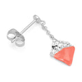 Boheme Dipped earring 1 pcs - Orange/Coral