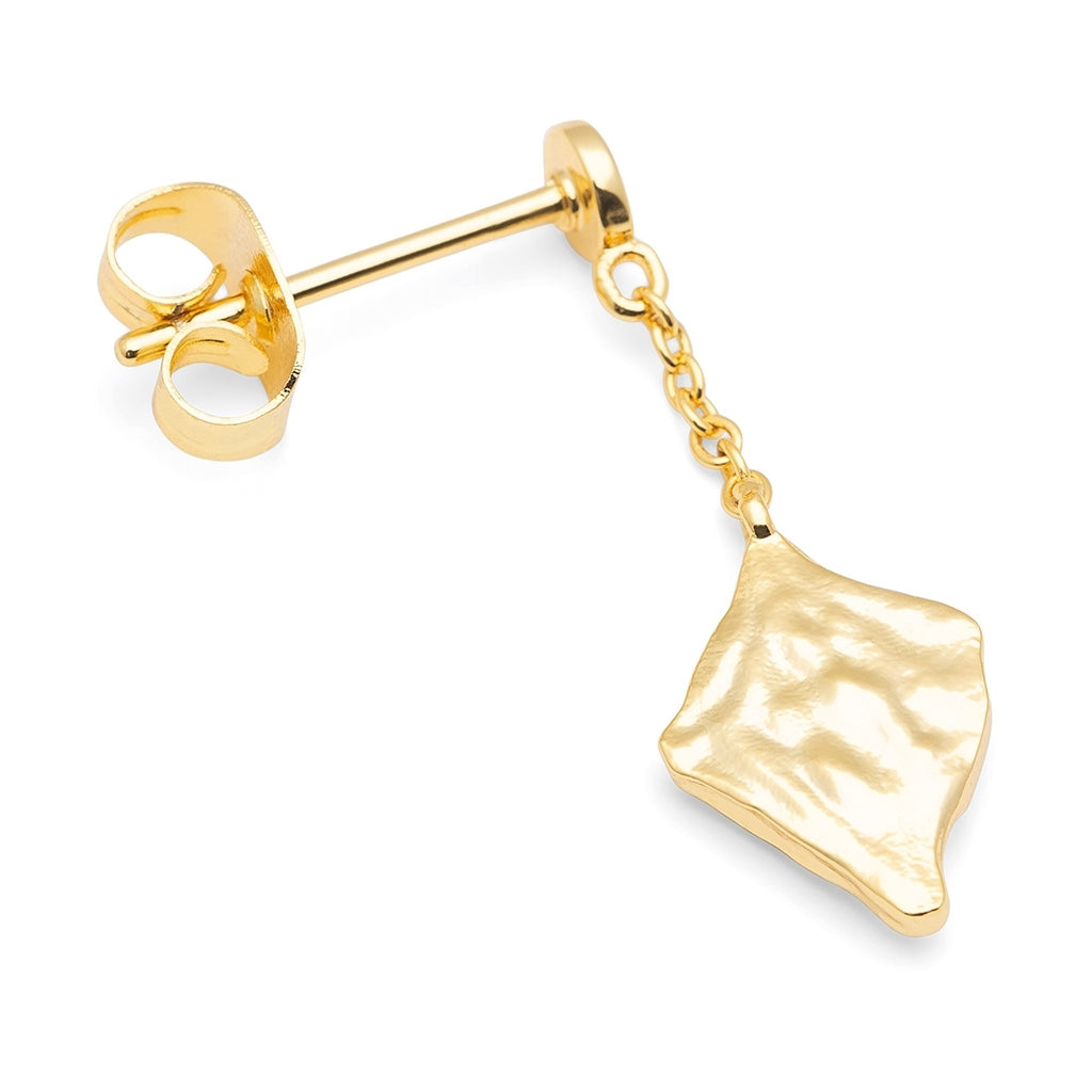 LULU Copenhagen Boheme Gold Plated earring 1 pcs Ear stud, 1 pcs Gold plated