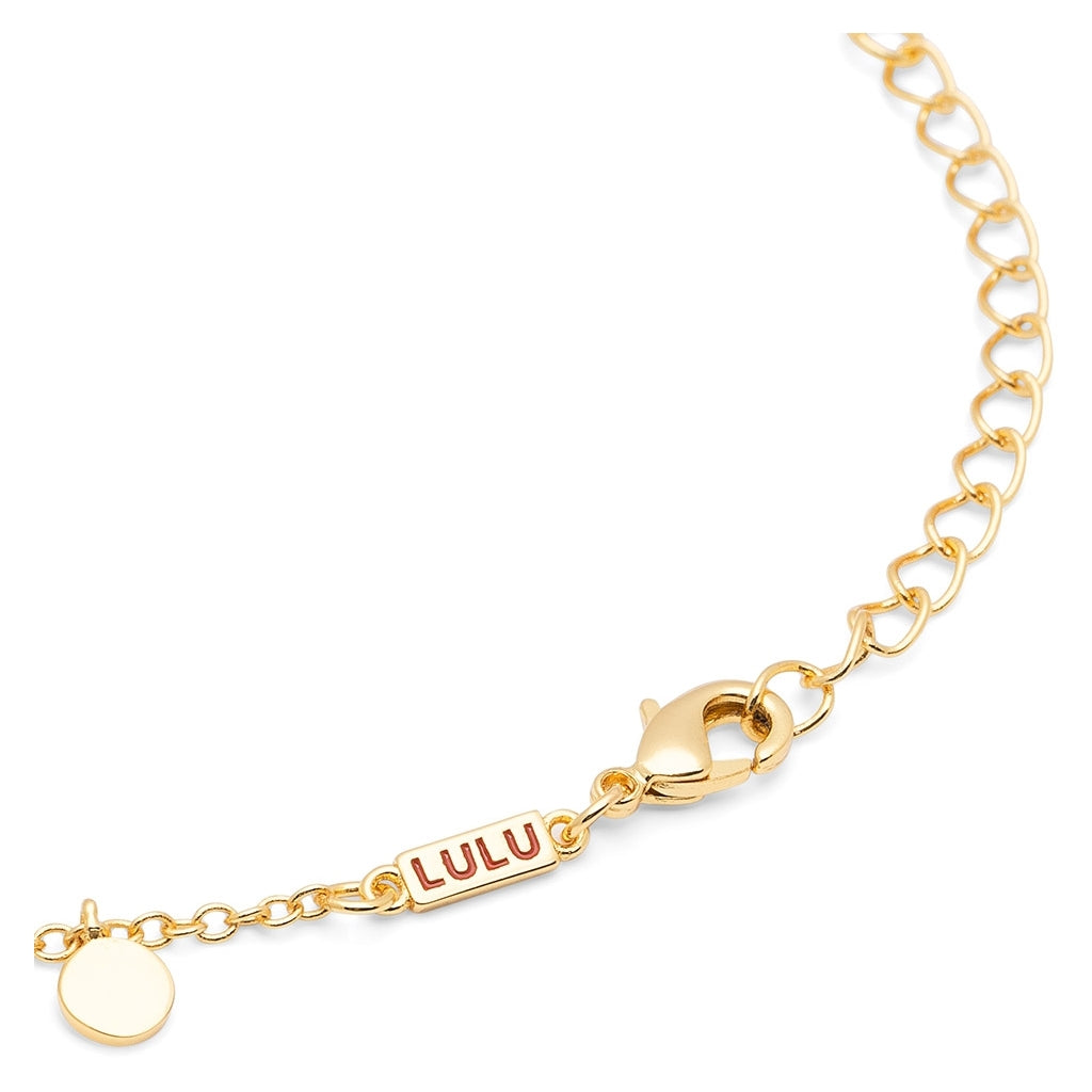 LULU Copenhagen Boho Bracelet gold plated Bracelets Mocha Mousse/Purple