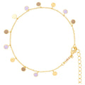 Boho Bracelet gold plated - Mocha Mousse/Purple