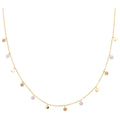 Boho Necklace gold plated - Mocha Mousse/Purple