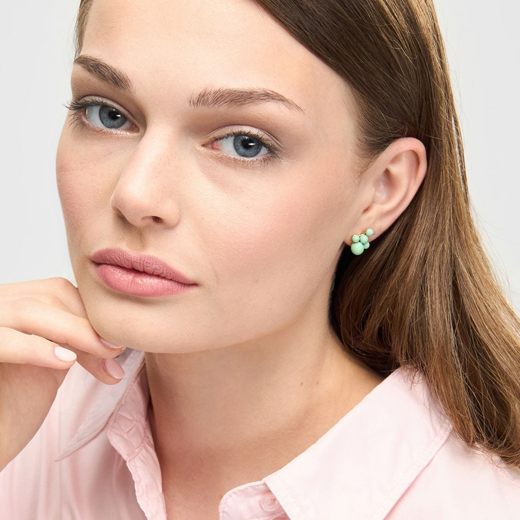 LULU Copenhagen Bouquet Cloud earring 1 pcs Ear stud, 1 pcs Seasalt Green