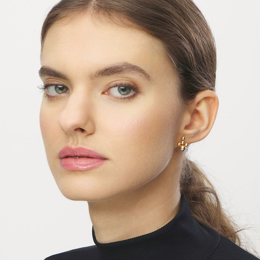 LULU Copenhagen Bouquet Cloud earring 1 pcs Ear stud, 1 pcs Gold plated