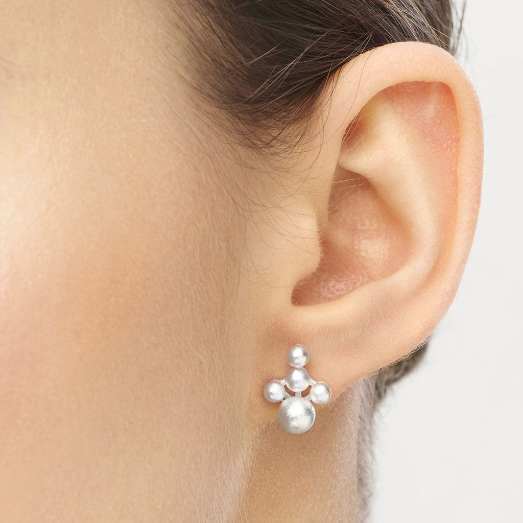 LULU Copenhagen Bouquet Cloud earring 1 pcs Ear stud, 1 pcs Silver Plated