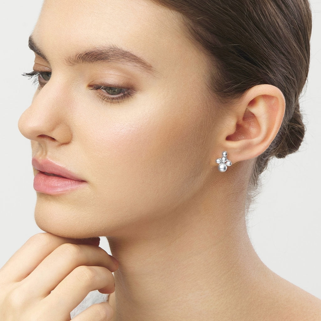 LULU Copenhagen Bouquet Cloud earring 1 pcs Ear stud, 1 pcs Silver Plated