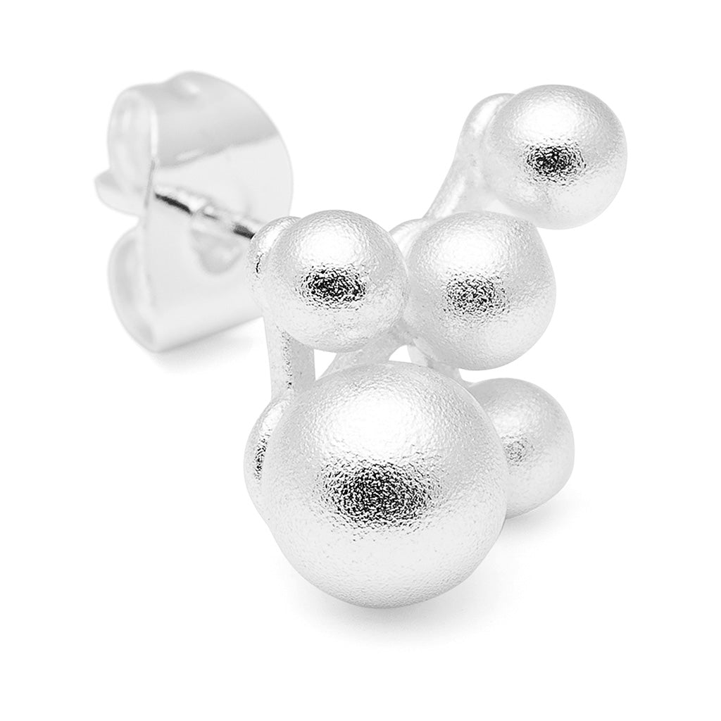 LULU Copenhagen Bouquet Cloud earring 1 pcs Ear stud, 1 pcs Silver Plated