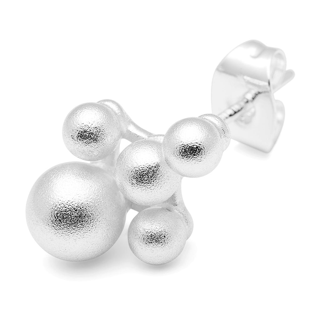 LULU Copenhagen Bouquet Cloud earring 1 pcs Ear stud, 1 pcs Silver Plated