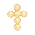 Bouquet Cross earring 1 pcs - Gold plated