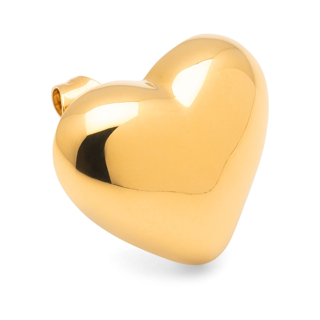LULU Copenhagen Bubble Heart earring 1 pcs Ear stud, 1 pcs Gold plated