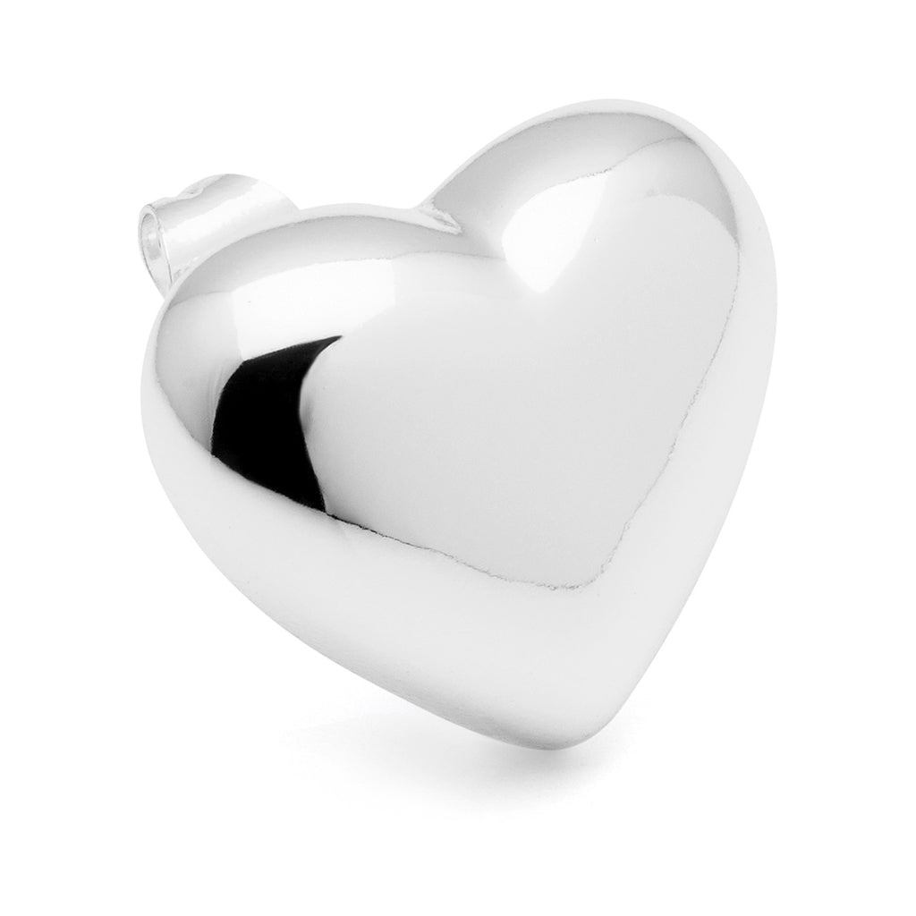 LULU Copenhagen Bubble Heart earring 1 pcs Ear stud, 1 pcs Silver Plated