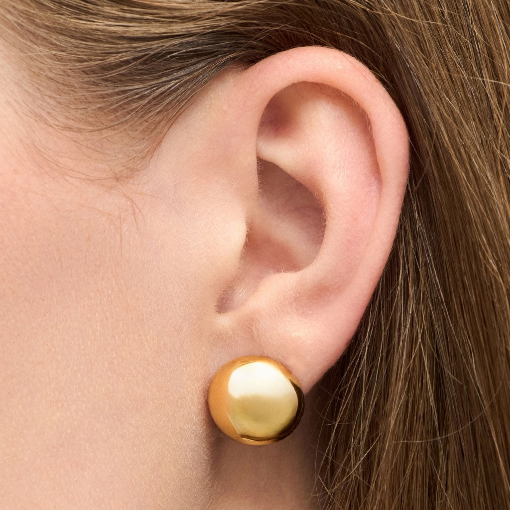 LULU Copenhagen Bubble Round earring 1 pcs Ear stud, 1 pcs Gold plated