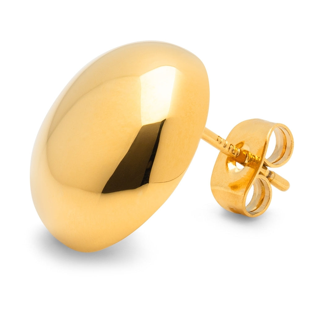 LULU Copenhagen Bubble Round earring 1 pcs Ear stud, 1 pcs Gold plated