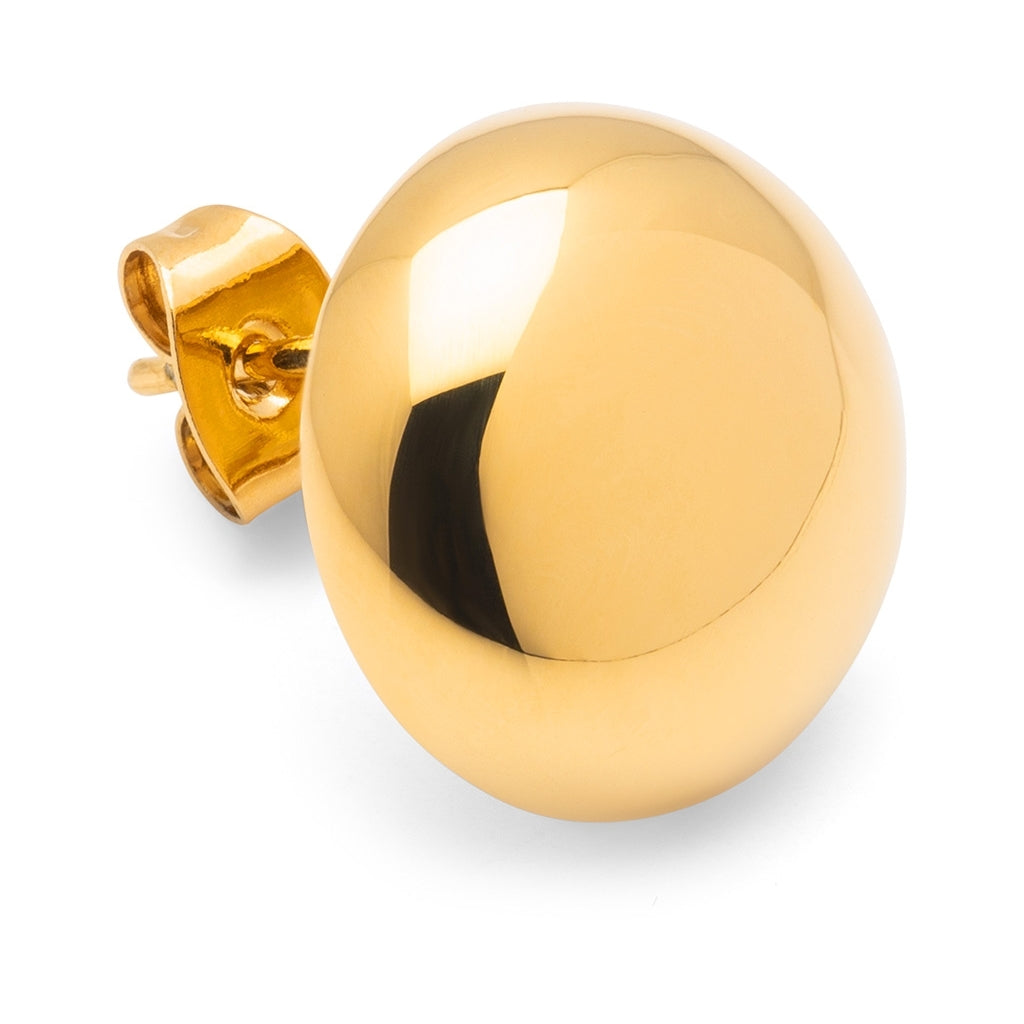 LULU Copenhagen Bubble Round earring 1 pcs Ear stud, 1 pcs Gold plated