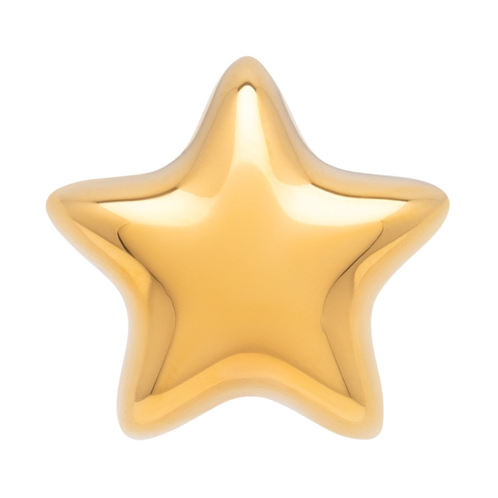 LULU Copenhagen Bubble Star earring 1 pcs Ear stud, 1 pcs Gold plated
