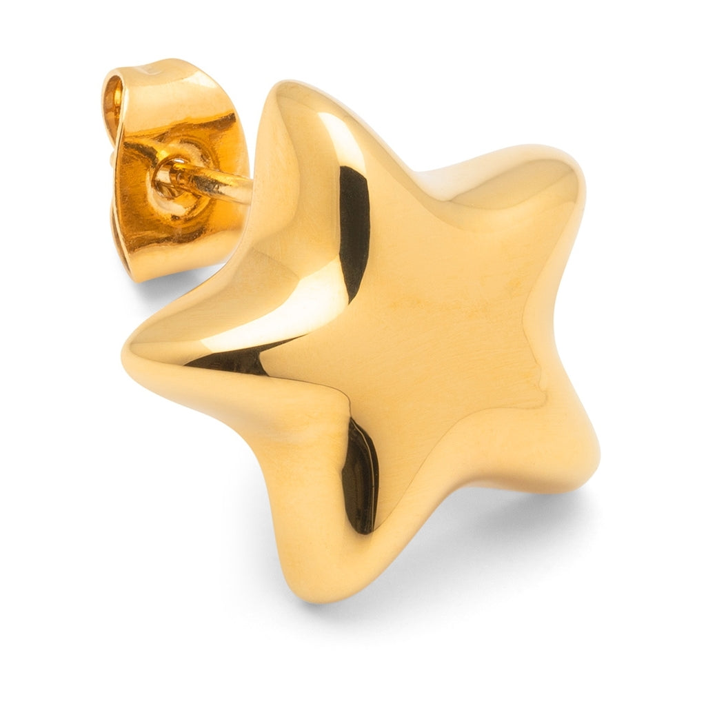 LULU Copenhagen Bubble Star earring 1 pcs Ear stud, 1 pcs Gold plated