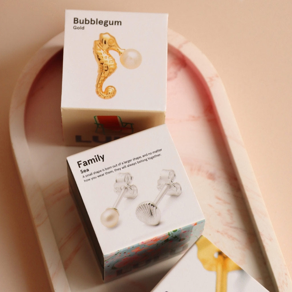 LULU Copenhagen Bubblegum earring 1 pcs Ear stud, 1 pcs Gold plated