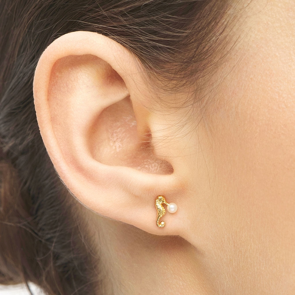 LULU Copenhagen Bubblegum earring 1 pcs - Gold Plated Ear stud, 1 pcs Gold plated