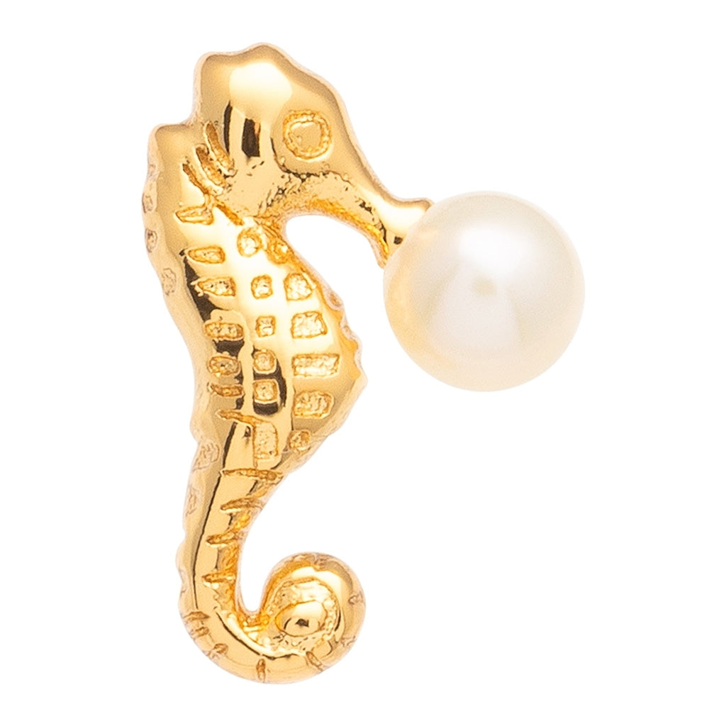 LULU Copenhagen Bubblegum earring 1 pcs - Gold Plated Ear stud, 1 pcs Gold plated