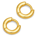 Buckle Hoops Small pair - Gold plated