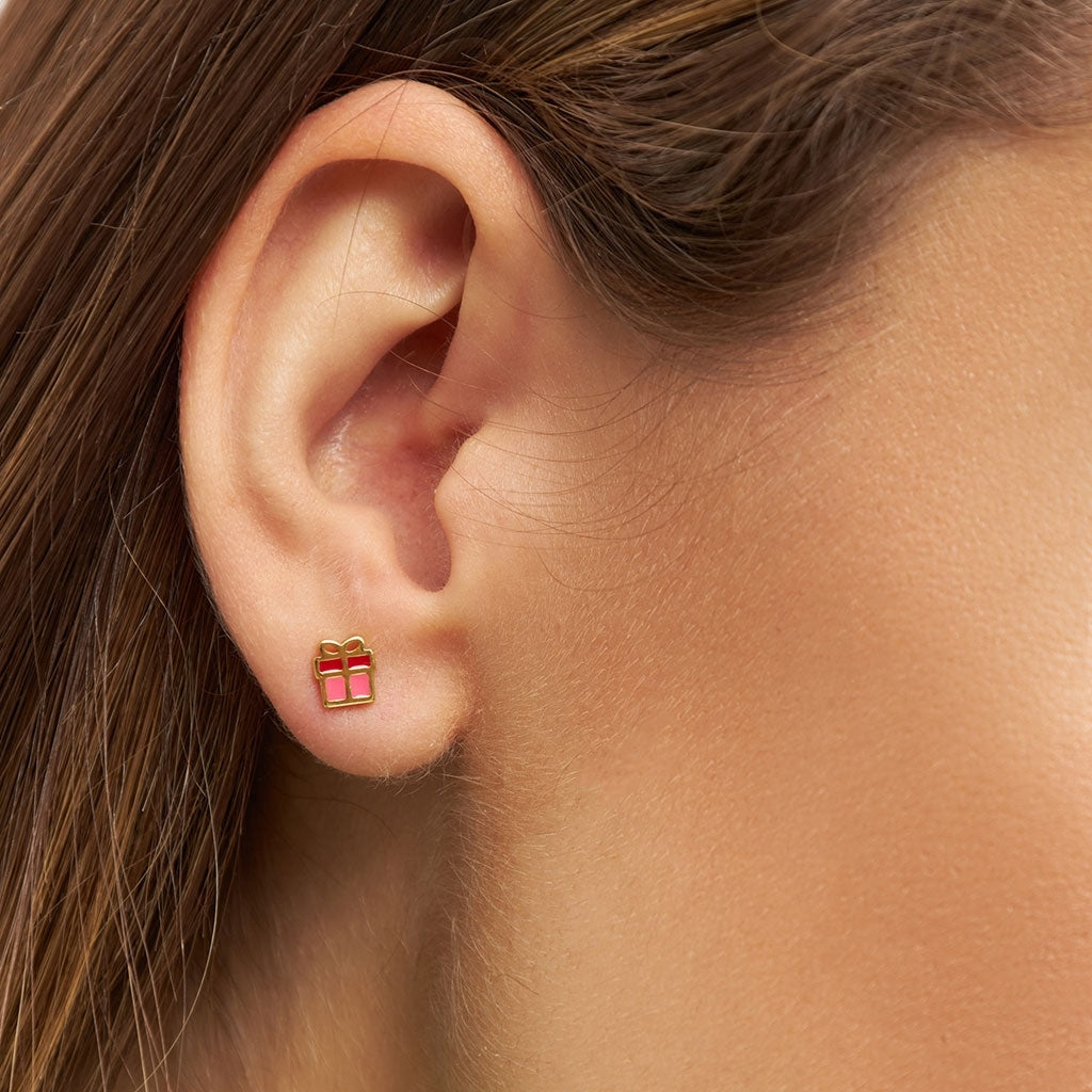 LULU Copenhagen Christmas Gift earring 1 pcs Ear stud, 1 pcs Gold plated