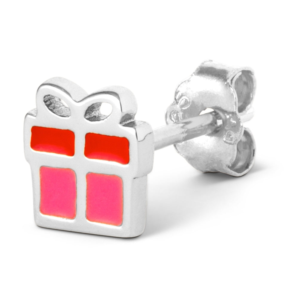 LULU Copenhagen Christmas Gift earring 1 pcs Ear stud, 1 pcs Silver Plated