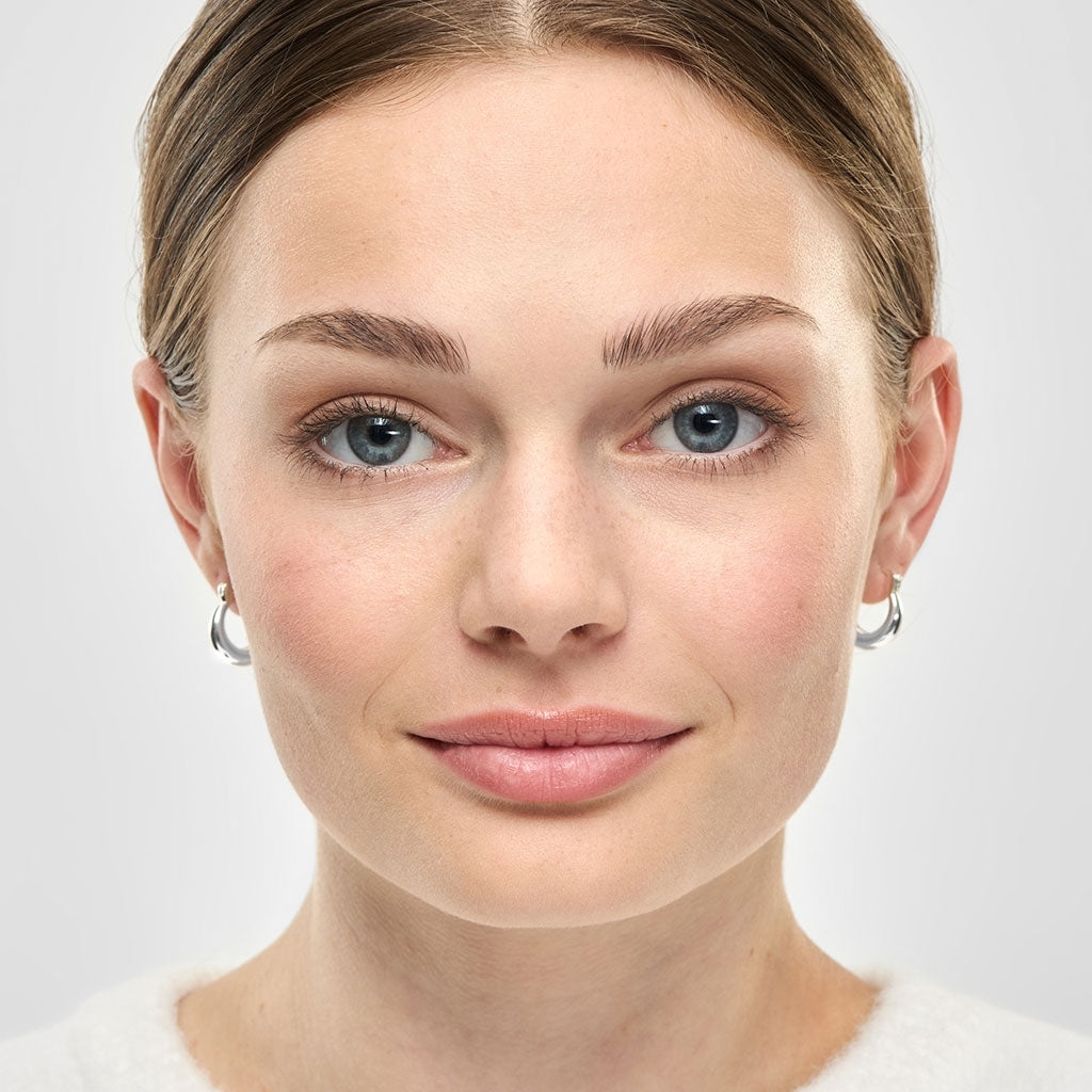 LULU Copenhagen Chunky Heavy Hoops pair Hoops Silver Plated