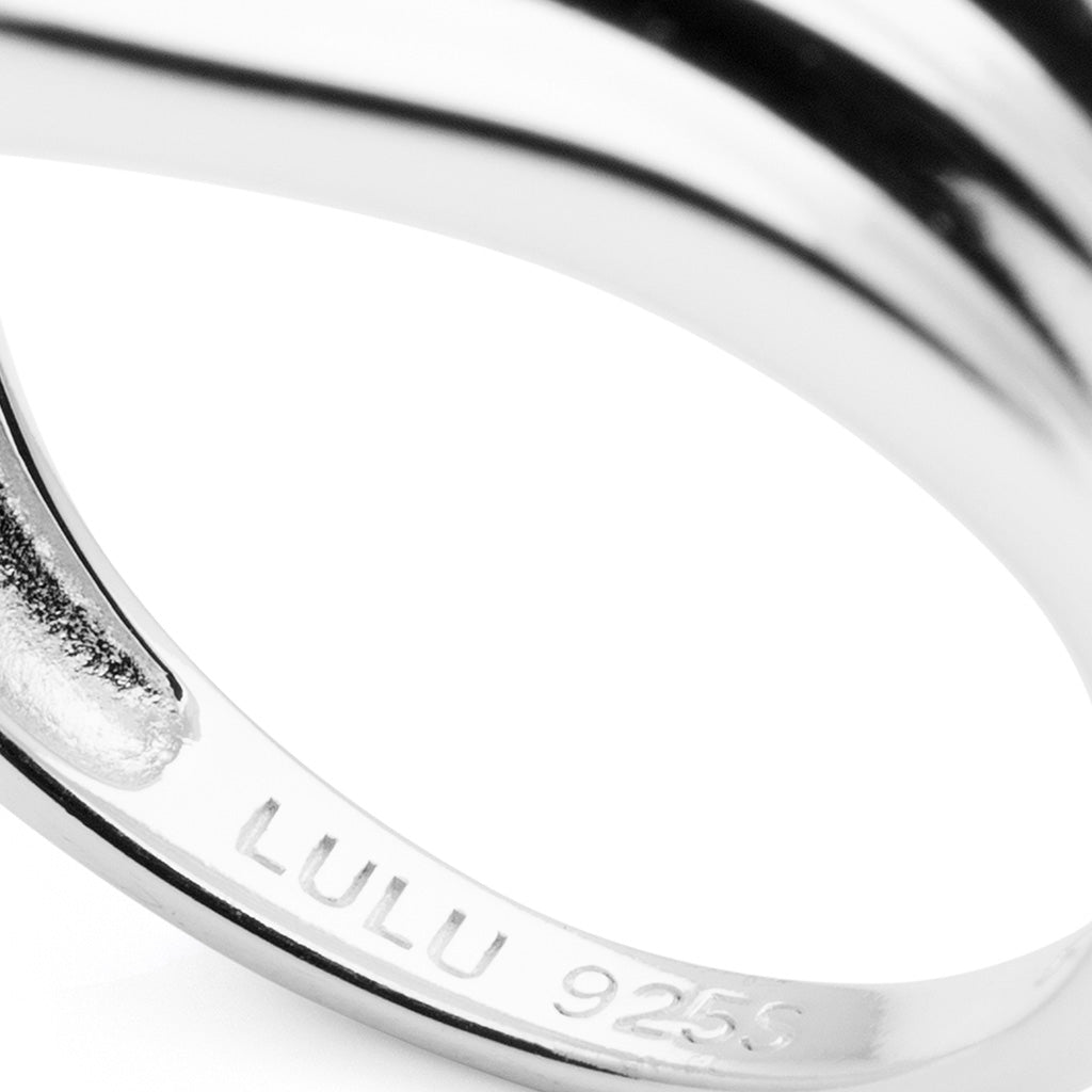 LULU Copenhagen Chunky Silk Ring Rings Silver