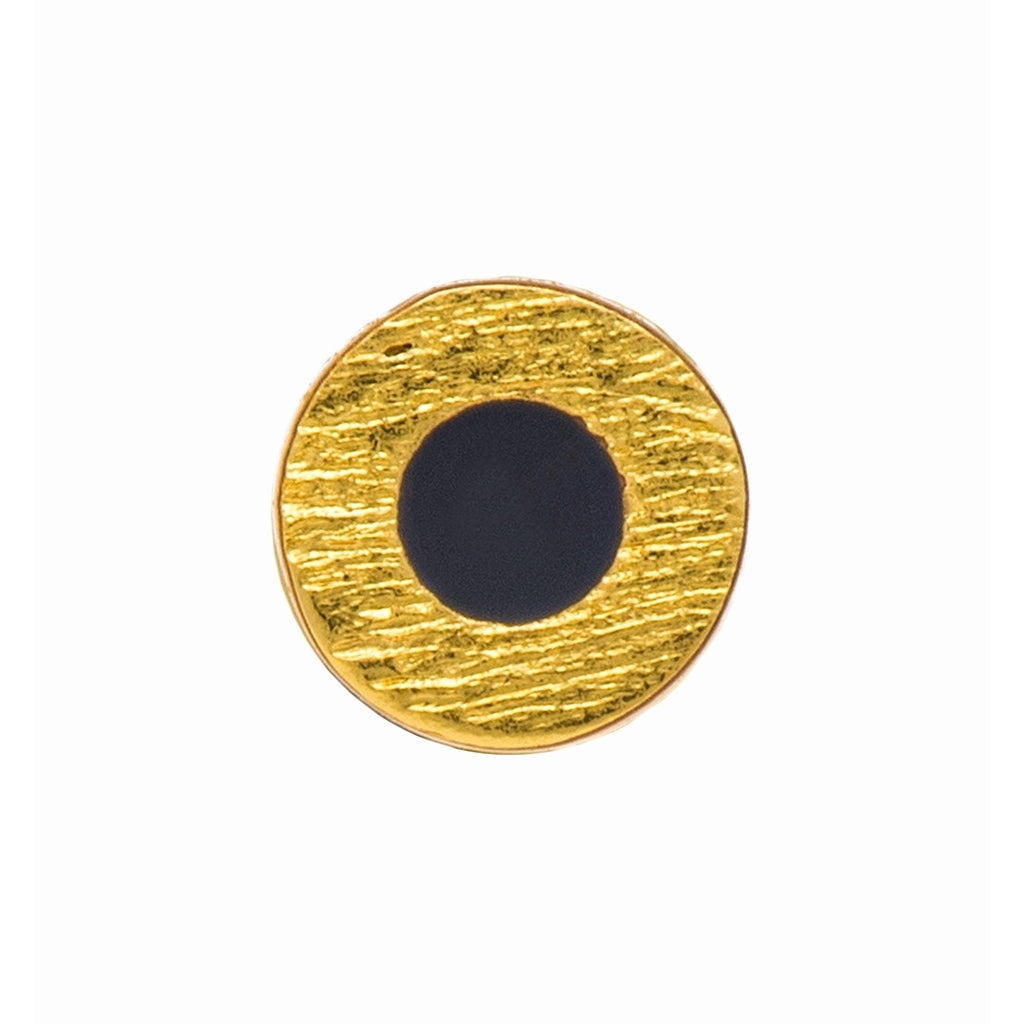 LULU Copenhagen Circle earring 1 pcs - gold plated Ear stud, 1 pcs Inkwell