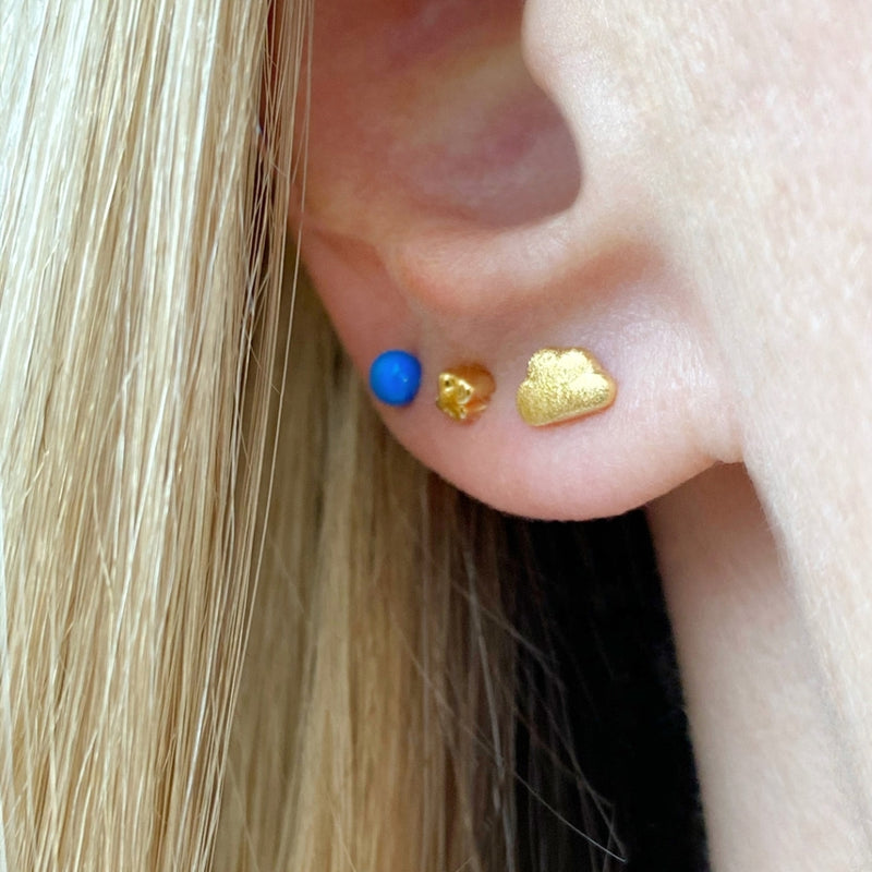 LULU Copenhagen Cloud 1 pcs Ear stud, 1 pcs Gold plated