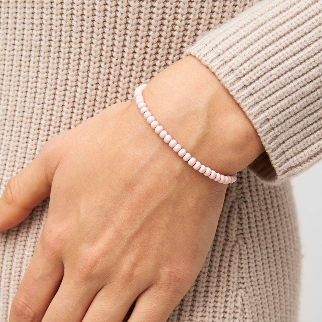 LULU Copenhagen Color Ball Bracelet Bracelets Silk Light Pink