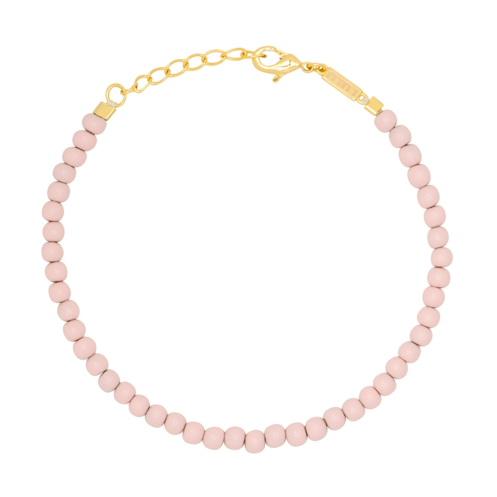 LULU Copenhagen Color Ball Bracelet Bracelets Silk Light Pink
