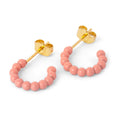 Color Ball Hoops - Small - Pair - Burnt Coral
