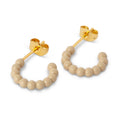 Color Ball Hoops - Small - Pair - Buttercream