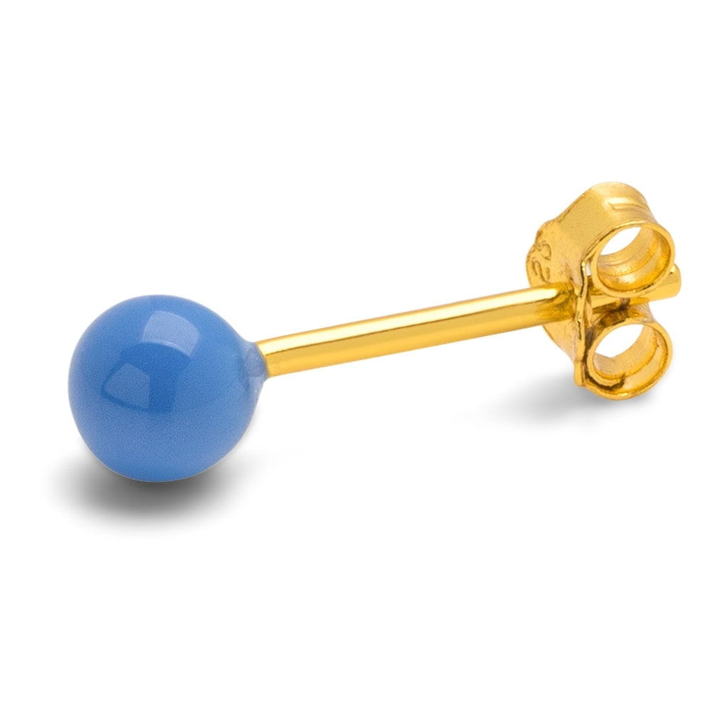 LULU Copenhagen Color Ball Medium earring 1 pcs Ear stud, 1 pcs Blue