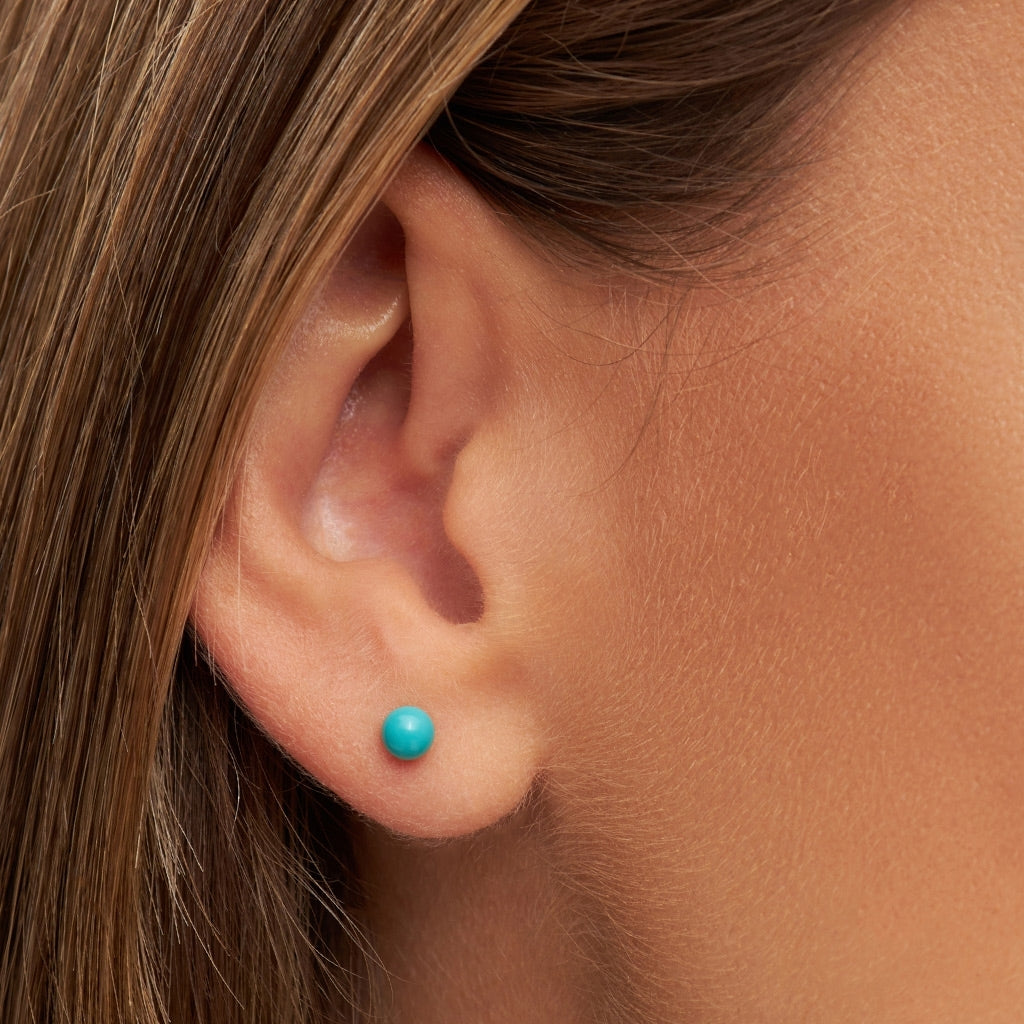 LULU Copenhagen Color Ball Medium earring 1 pcs Ear stud, 1 pcs Petrol