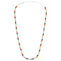 Color Ball Necklace - Silver Plated - Beach
