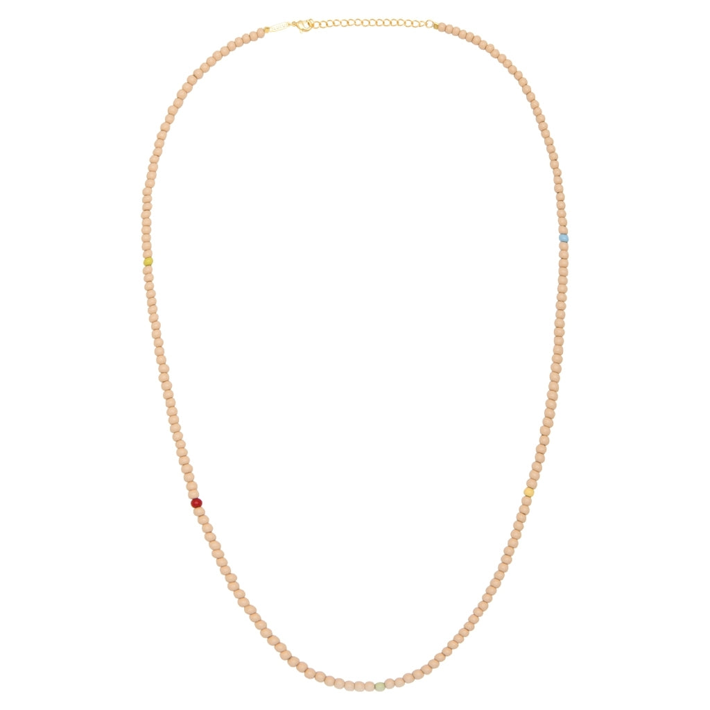 LULU Copenhagen Color Ball Necklace long Necklaces Buttercream/Multi