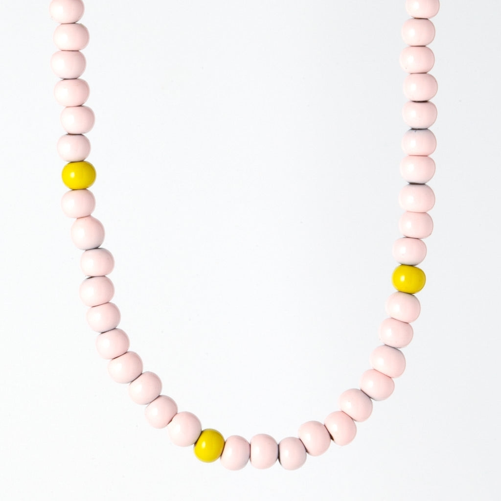 LULU Copenhagen Color Ball Necklace Short Necklaces Silke Light Pink/ Lime