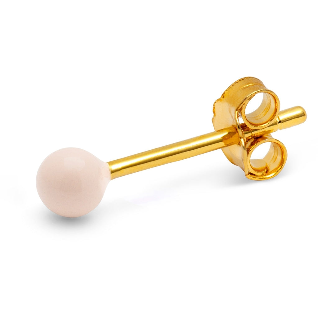 LULU Copenhagen Color Ball earring 1 pcs Ear stud, 1 pcs Dusty Peach