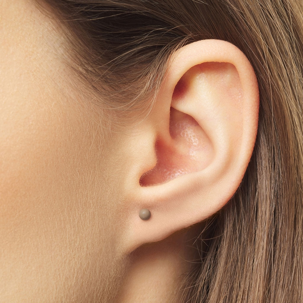 LULU Copenhagen Color Ball earring 1 pcs Ear stud, 1 pcs Mocha Mousse
