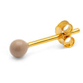 Color Ball earring 1 pcs - Mocha Mousse