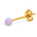 Color Ball earring 1 pcs - Purple